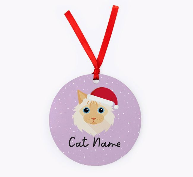 Snow: Personalised {breedCommonName} Christmas Decoration